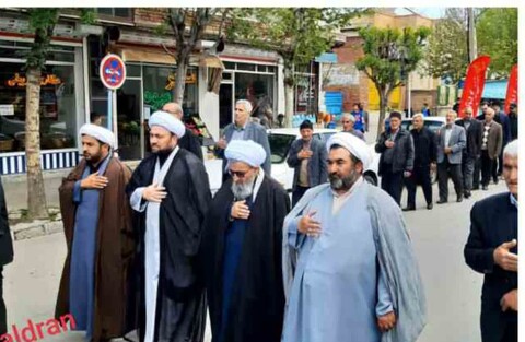 تصاویر / مراسم عزاداری خیابانی به مناسبت شهادت امام صادق (ع) در چالدران