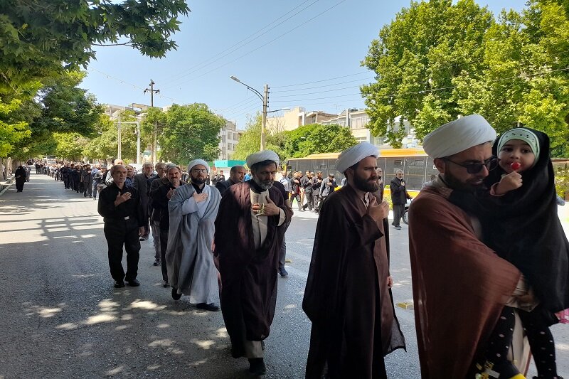 مراسم سالروز شهادت امام جعفر صادق(ع) در کرمانشاه برگزار شد + عکس