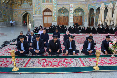 برگزاری مراسم خطبه‌خوانی خادمان در حرم حضرت معصومه(س)