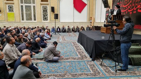 تصاویر/ مراسم شهادتامام صادق (ع) در قزوین با سخنرانی آیت الله خاتمی