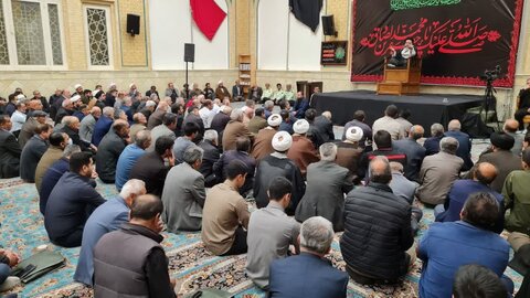 تصاویر/ مراسم شهادتامام صادق (ع) در قزوین با سخنرانی آیت الله خاتمی