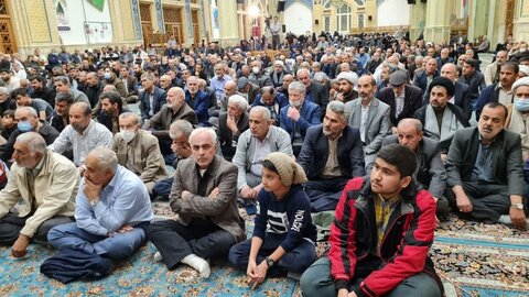 تصاویر/ مراسم شهادتامام صادق (ع) در قزوین با سخنرانی آیت الله خاتمی