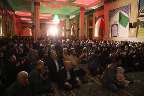 تصاویر/ مراسم شهادتامام صادق (ع) در قزوین با سخنرانی آیت الله خاتمی