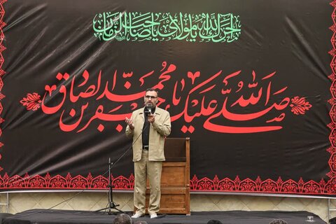 تصاویر/ مراسم شهادتامام صادق (ع) در قزوین با سخنرانی آیت الله خاتمی