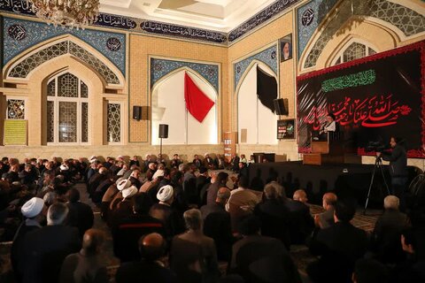 تصاویر/ مراسم شهادتامام صادق (ع) در قزوین با سخنرانی آیت الله خاتمی