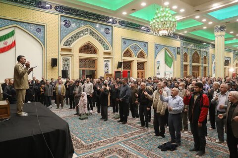 تصاویر/ مراسم شهادتامام صادق (ع) در قزوین با سخنرانی آیت الله خاتمی