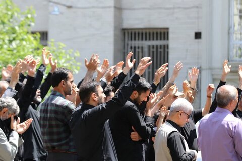 تصاویر/ دسته عزاداری شهادت امام جعفر صادق علیه السلام در محله تهرانپارس