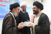 تصاویر/ تجلیل از اساتید حوزه‌های علمیه خواهران و برادران دشتی