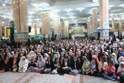 Huge Gathering Of Girls Held in Qom to Mark Lady Masuma Birthday