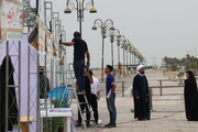 تصاویر/ آماده سازی غرفه های برگزاری میلاد حضرت معصومه(س) در ساحل بوشهر