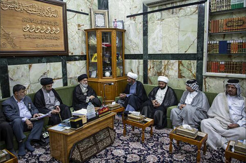 هیئتی از سرشناسان و اساتید منطقه المعامل بغداد