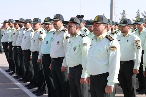 تصاویر/ صبحگاه مشترک نیروهای نظامی و انتظامی استان یزد