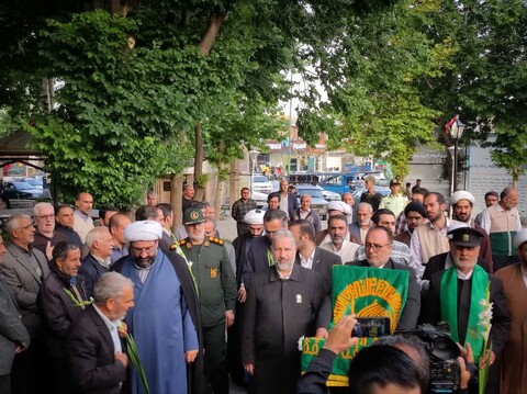 تصاویر/ حضور خادمان حرم مطهر امام رضا (ع) در شهرستان چایپاره