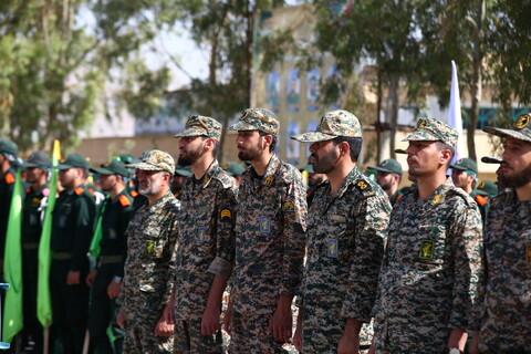 صبحگاه مشترک نیروهای مسلح در لشگر ۱۴ امام حسین(ع) اصفهان‎‎