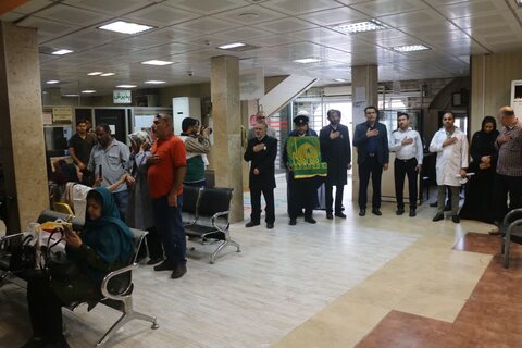 تصاویر/ عیادت خدام رضوی از بیماران بیمارستان بنت الهدی بوشهر