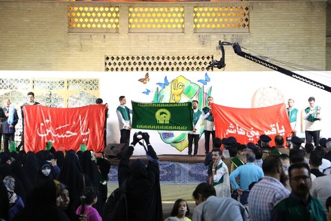 تصاویر/ بزرگداشت مقام امامزادگان و تجلیل خادمان منطقه کاشان با آه و آهو درکاشان