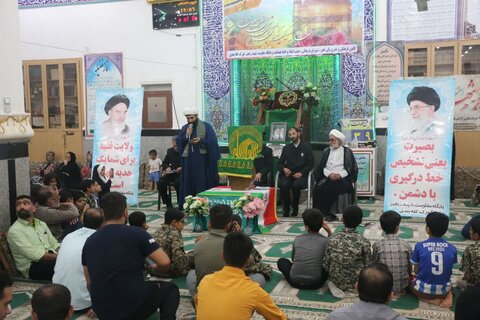 تصاویر/ جشن دهه کرامت با حضور خدام رضوی در مسجد ولی عصر گورک کله بندی