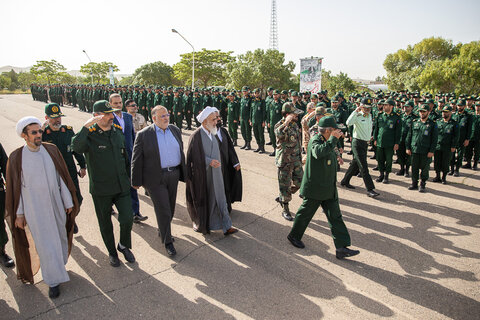 تصاویر / مراسم صبحگاه مشترک در سالروز آزادسازی خرمشهر با حضور نماینده ولی فقیه در استان قزوین