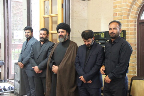 تصاویر / مراسم اربعین حجت الاسلام قوامی فیشانی با حضور نماینده ولی فقیه در استان قزوین