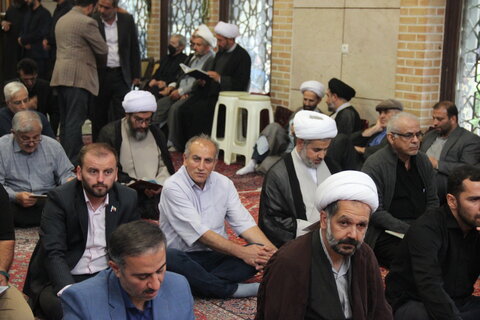 تصاویر / مراسم اربعین حجت الاسلام قوامی فیشانی با حضور نماینده ولی فقیه در استان قزوین