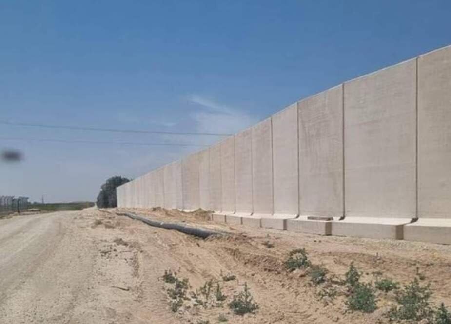 غاصب صہیونی دفاعی سسٹم زیر سوال؛ مزاحمتی حملوں کے خوف سے غزہ کے ارد گرد حفاظتی دیوار تعمیر