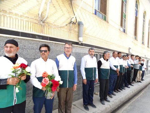 تصاویر/ مراسم استقبال از پرچم مطهر رضوی در شهرستان چهاربرج