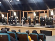 فیلم| اجرای سرود امام رضا(ع) در مراسم بزرگداشت شهدای کاشان در عملیات بیت المقدس