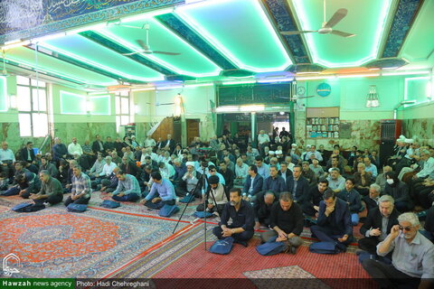 بالصور/ إقامة مجلس تأبين لمرور أربعين يوما على وفاة الفقيد آية الله الشاه آبادي في طهران