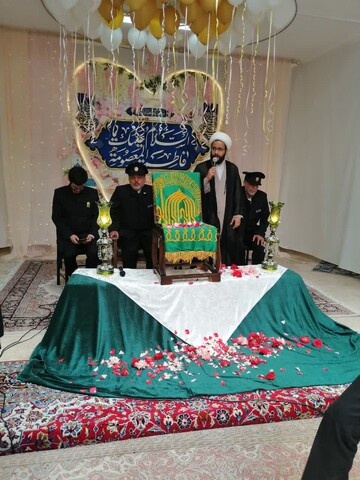تصاویر/ مراسم استقبال از خادمین مشهد مقدس و پرچم آستان قدس رضوی در حوزه علمیه خواهران شهرستان شبستر