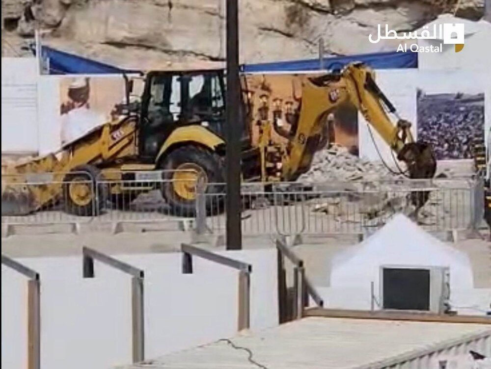  مسجد الاقصی کی بنیادوں کے نیچے صیہونی حکومت نے نئی کھدائی شروع کی