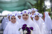 تصاویر/ حرم حضرت میں جشن بچیوں کے لئے تکلیف(جشن شرعی بلوغ) کا انعقاد