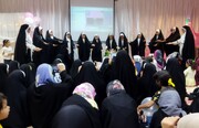 کلیپ| جشن دخترانه در مدرسه علمیه خواهران کنگان