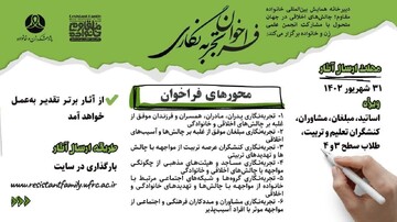 فراخوان «تجربه‌نگاری» در همایش بین‌المللی خانواده مقاوم