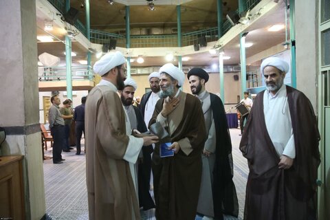 تصاویر/ گردهمایی میثاق طلاب با آرمان‌های امام خمینی (س) در حسینیه جماران