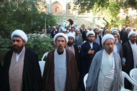 تصاویر / مراسم سالگرد ارتحال حضرت امام خمینی (ره) وقیام 15 خرداد در مدرسه علمیه سردارین قزوین بر گزارشد