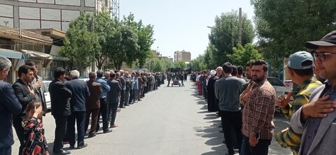 تصاویر/  مراسم عزاداری وسینه زنی بمناسبت ارتحال امام خمینی (ره) در شهرستان ملکان