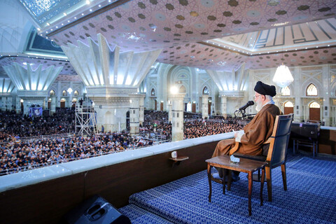 رہبر کبیر امام خمینی کی 34 ویں برسی کے پروگرام میں آیت اللہ العظمی خامنہ ای کی شرکت اور خطاب
