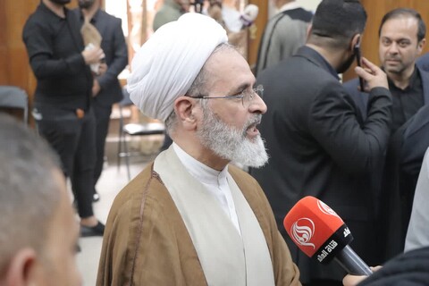 تصاویر/ مراسم سالگرد ارتحال امام خمینی در نجف اشرف با سخنرانی مدیر حوزه‌های علمیه
