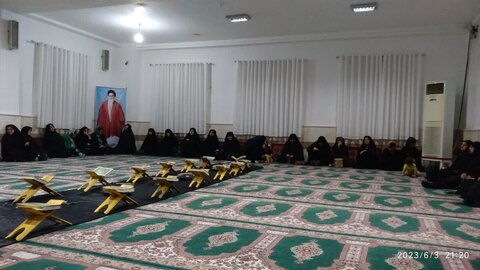 مراسم بزرگداشت قیام 15 خرداد در مدرسه علمیه خواهران خورموج