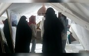 برپایی غرفه "عفاف و حجاب" توسط بانوان طلبه در مناطق توریستی مشگین‌شهر