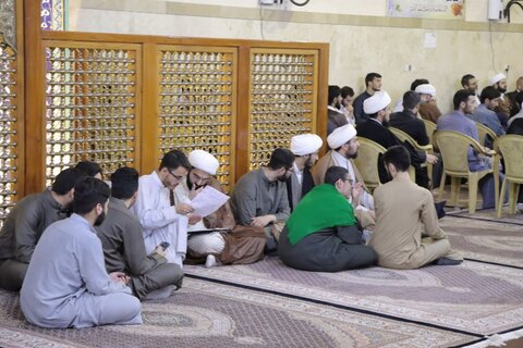 دیدار آیت الله اعرافی با طلاب ایرانی مقیم نجف
