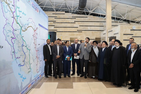 تصاویر/ افتتاح راه‌آهن بستان‌آباد-خاوران در آذربایجان شرقی