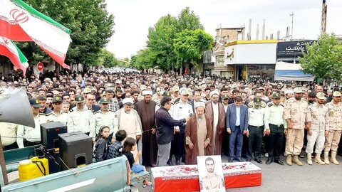 تصاویر/ مراسم تشییع شهید امنیت در شاهین دژ