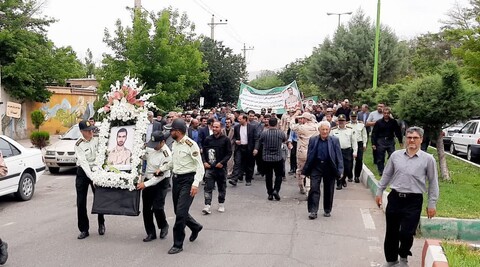 تصاویر/ مراسم تشییع شهید امنیت در شاهین دژ