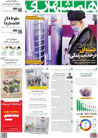 صفحه اول روزنامه‌های دوشنبه 22 خرداد ماه
