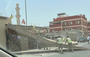 تخریب  ایستگاه صلواتی «حب الحسین» بحرین توسط آل‌خلیفه
