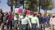 تصاویر/تشییع و خاکسپاری شهید سرگرد رسول مهدوی پور در کوهدشت لرستان