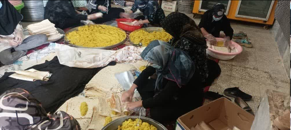 از برگزاری اجتماع ۵۰۰ نفره بانوان روستا تا تهیه ۲۴ وعده غذایی برای زائران اربعین