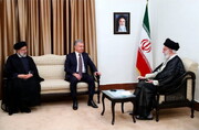 جمہوریہ ازبکستان کے صدر کی رہبر انقلاب اسلامی ایران سے ملاقات