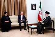 उज़्बेकिस्तान के राष्ट्रपति एक प्रतिनिधिमंडल के साथ आज रविवार को तेहरान पहुंचे और सुप्रीम लीडर से मुलाकात की/फोटों